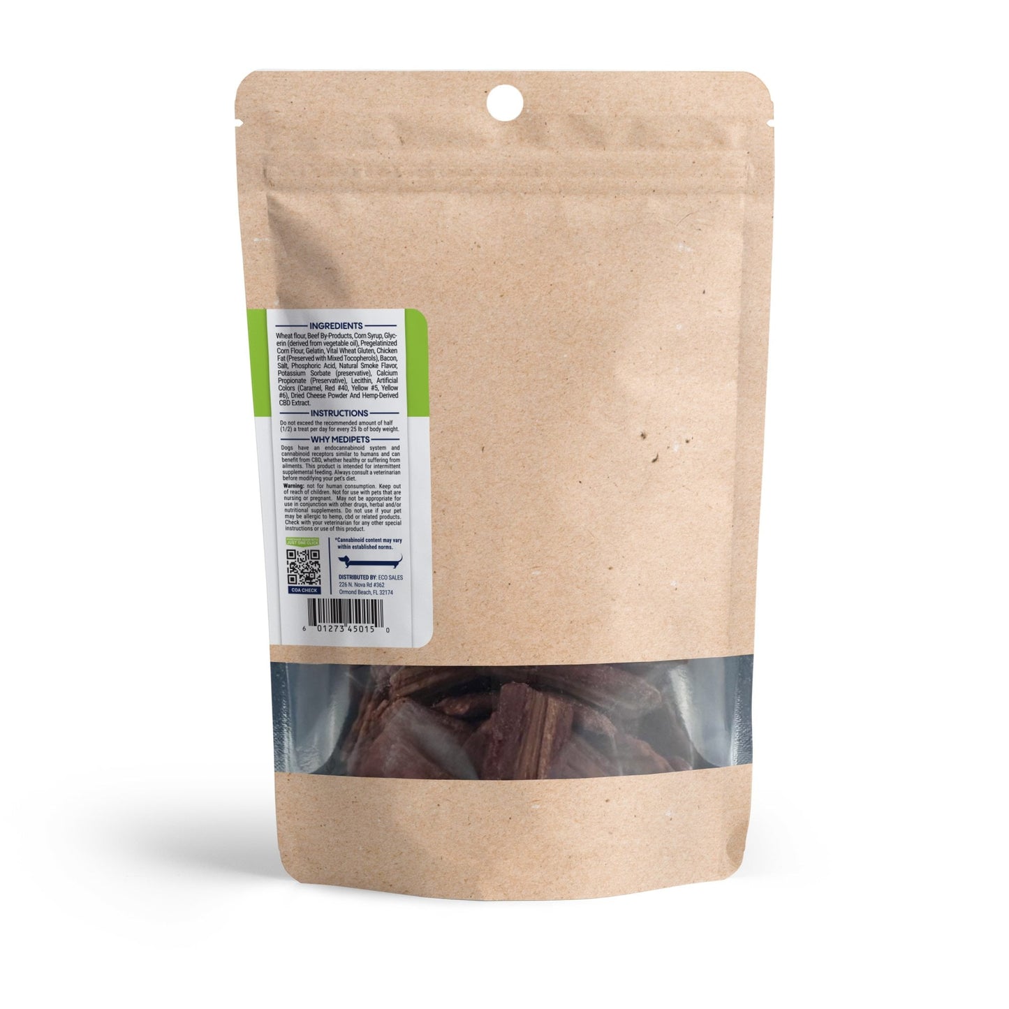 1,000mg CBD Pet Treats For Dogs - Wavy Bacon & Cheese Bites - MediPets