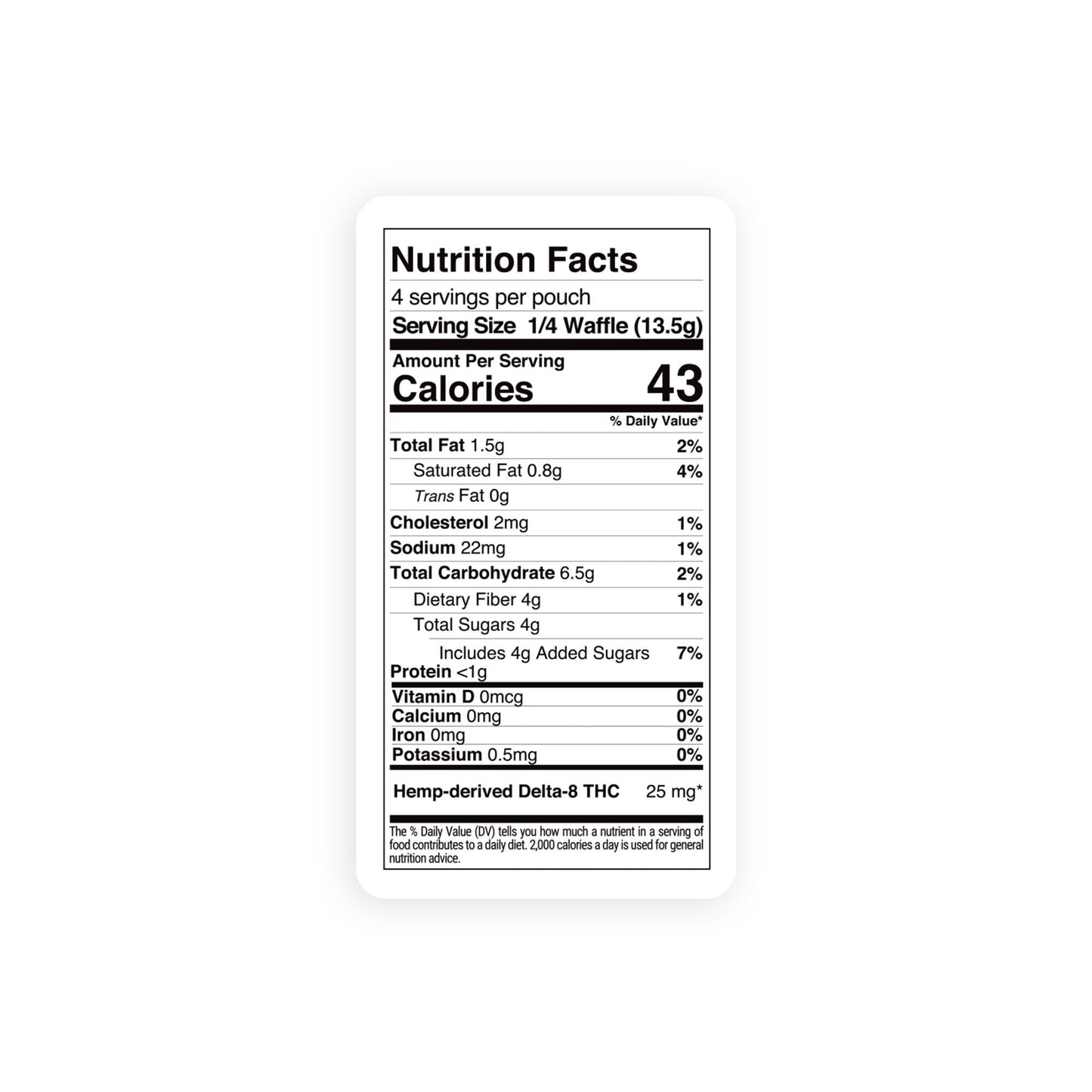 100mg Delta 8 Caramel Waffle - Chill Plus