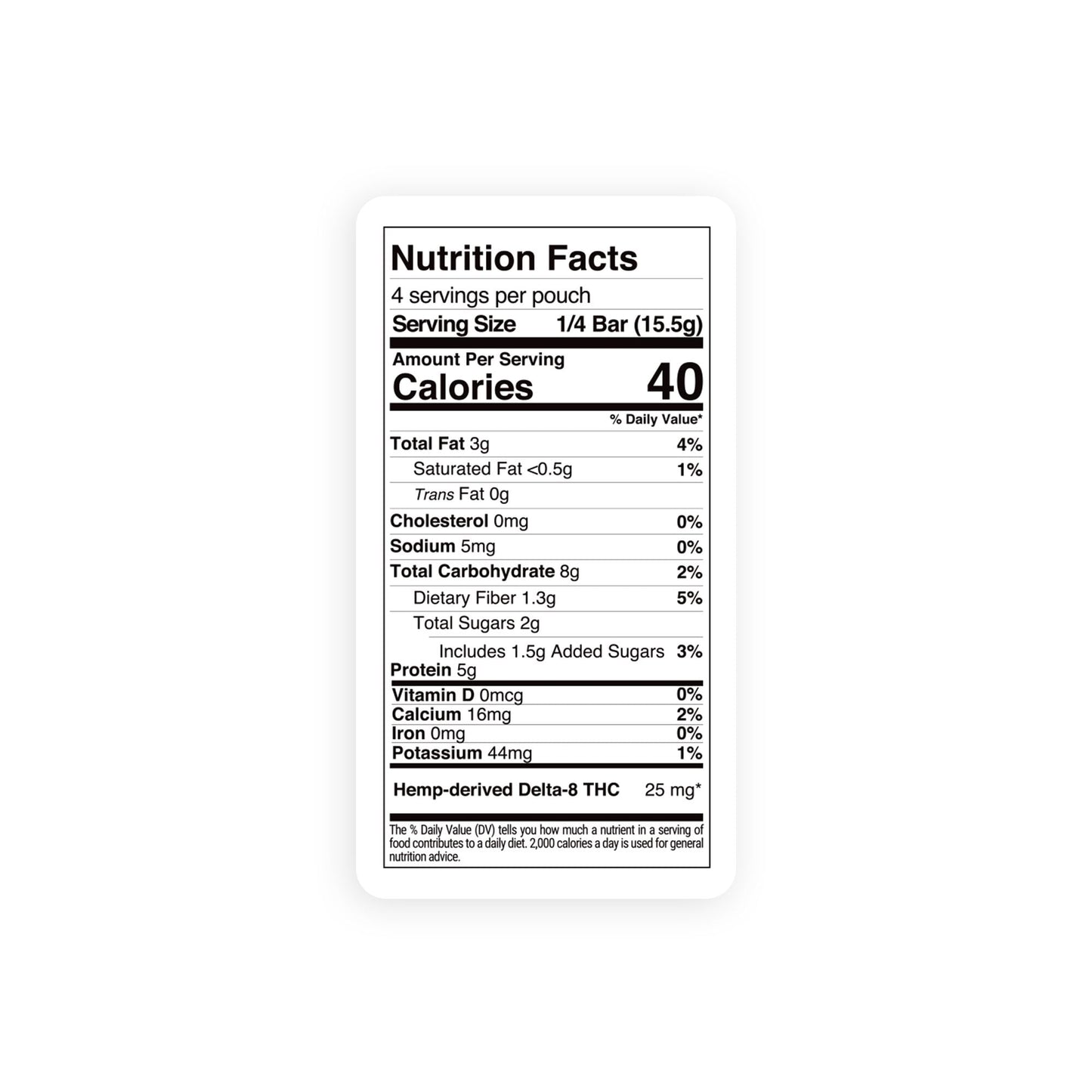 100mg Delta 8 Cranberry Almond Nut Bar - Chill Plus