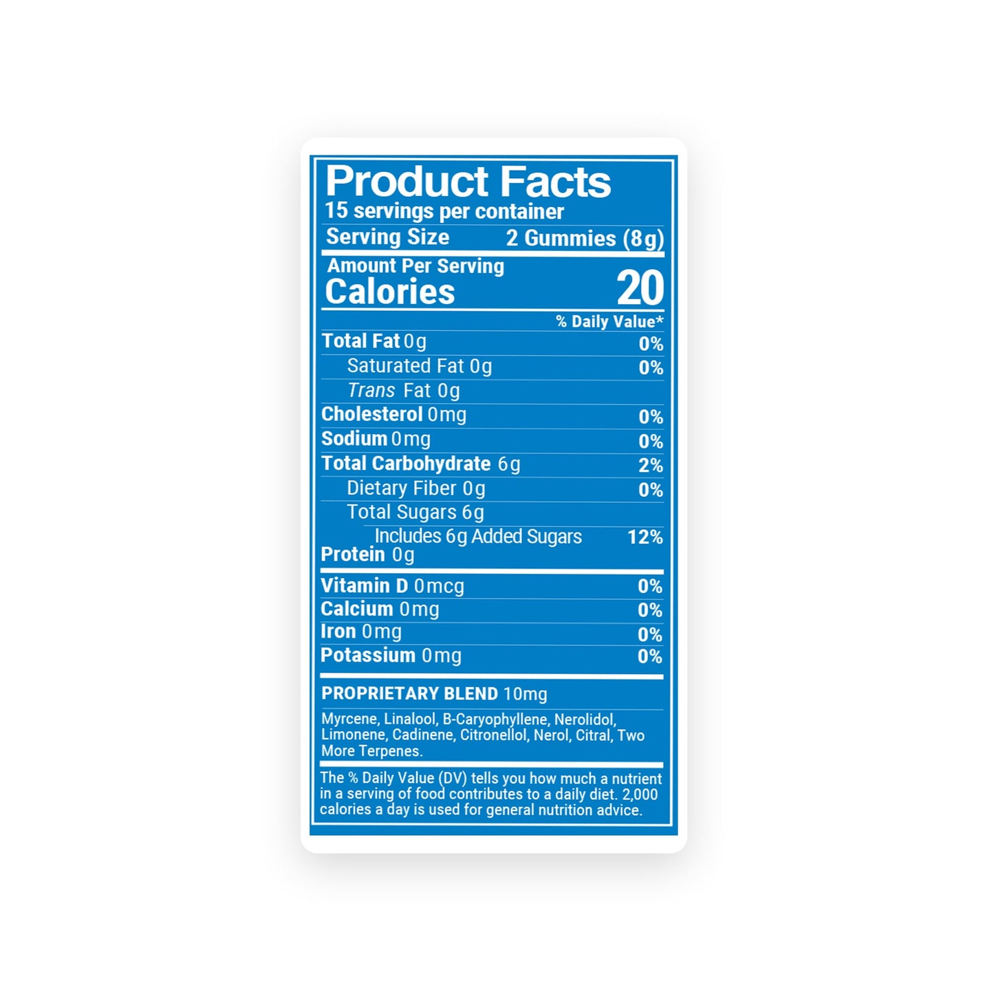 10mg Terpene Gummies - Blueberry - Terps Gummies