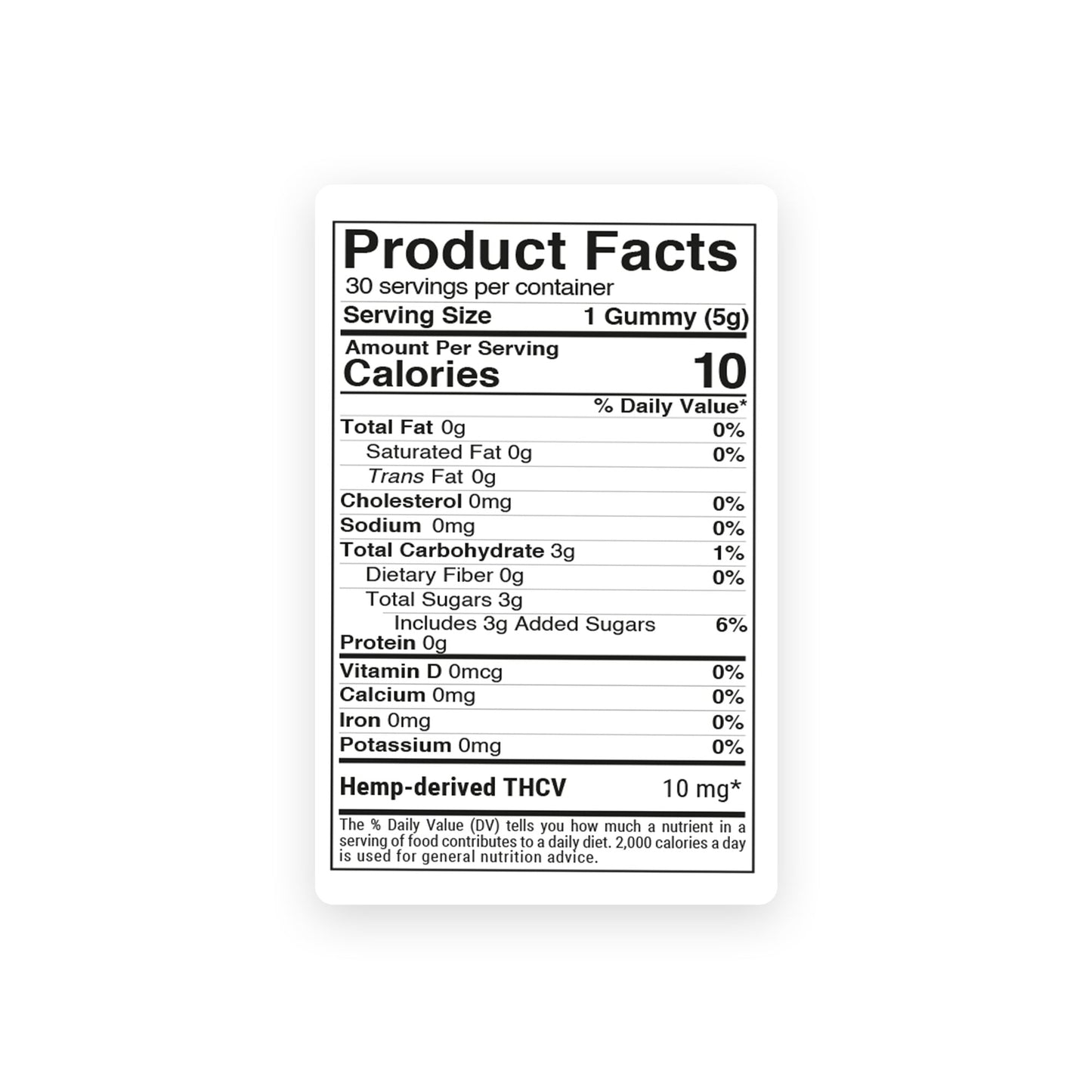 10mg THCV Gummies - Blueberry - Chill Extreme