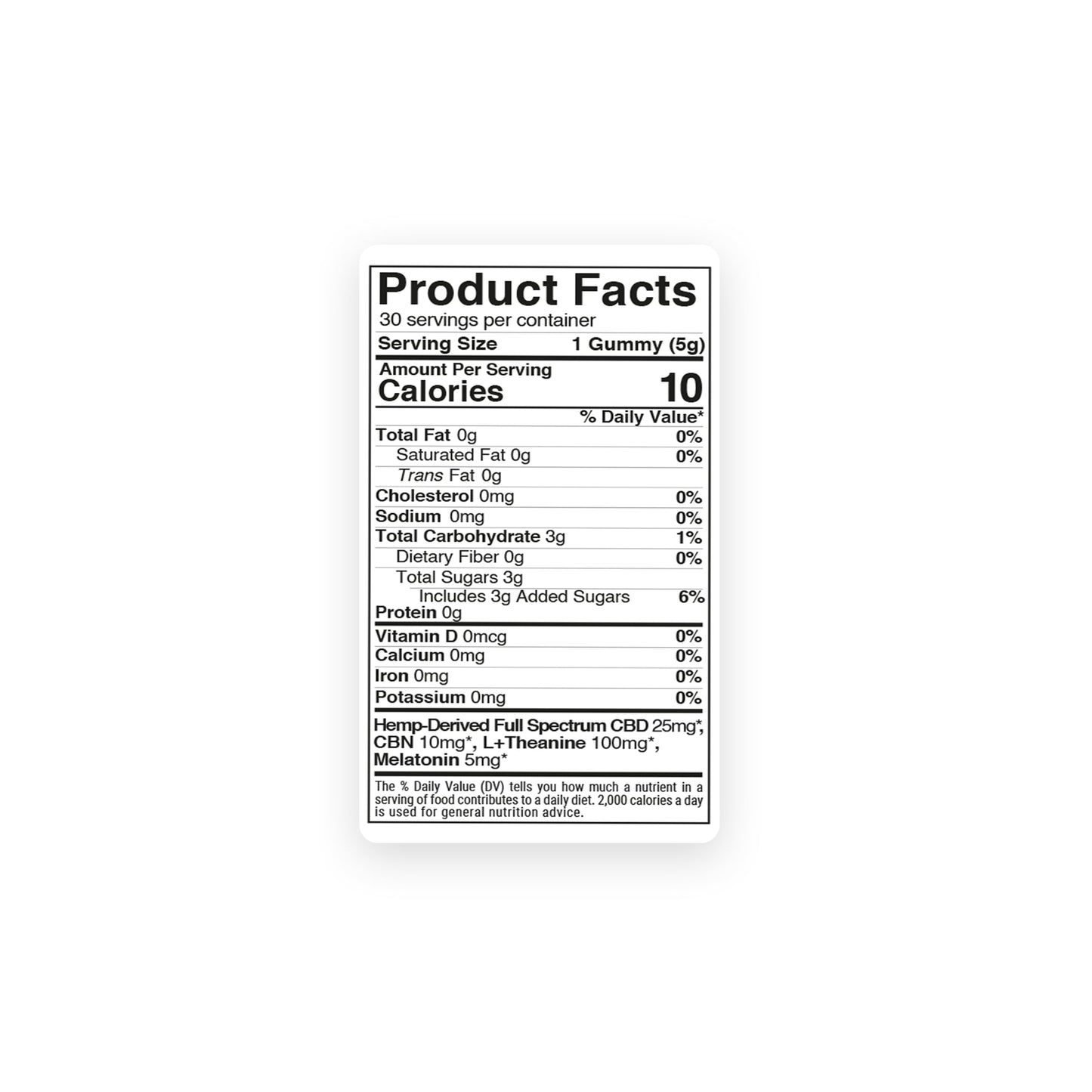 140mg Full Spectrum CBD, CBN, Melatonin, L-Theanine Gummies - Blackberry - Chill