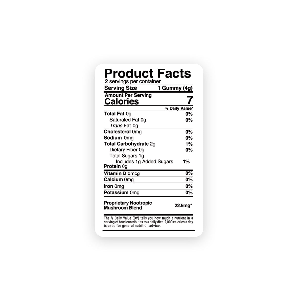 22.5mg Nootropic Mushroom Blend Gummies - Mushroom Blend - Fruity Mix - Hocus Pocus