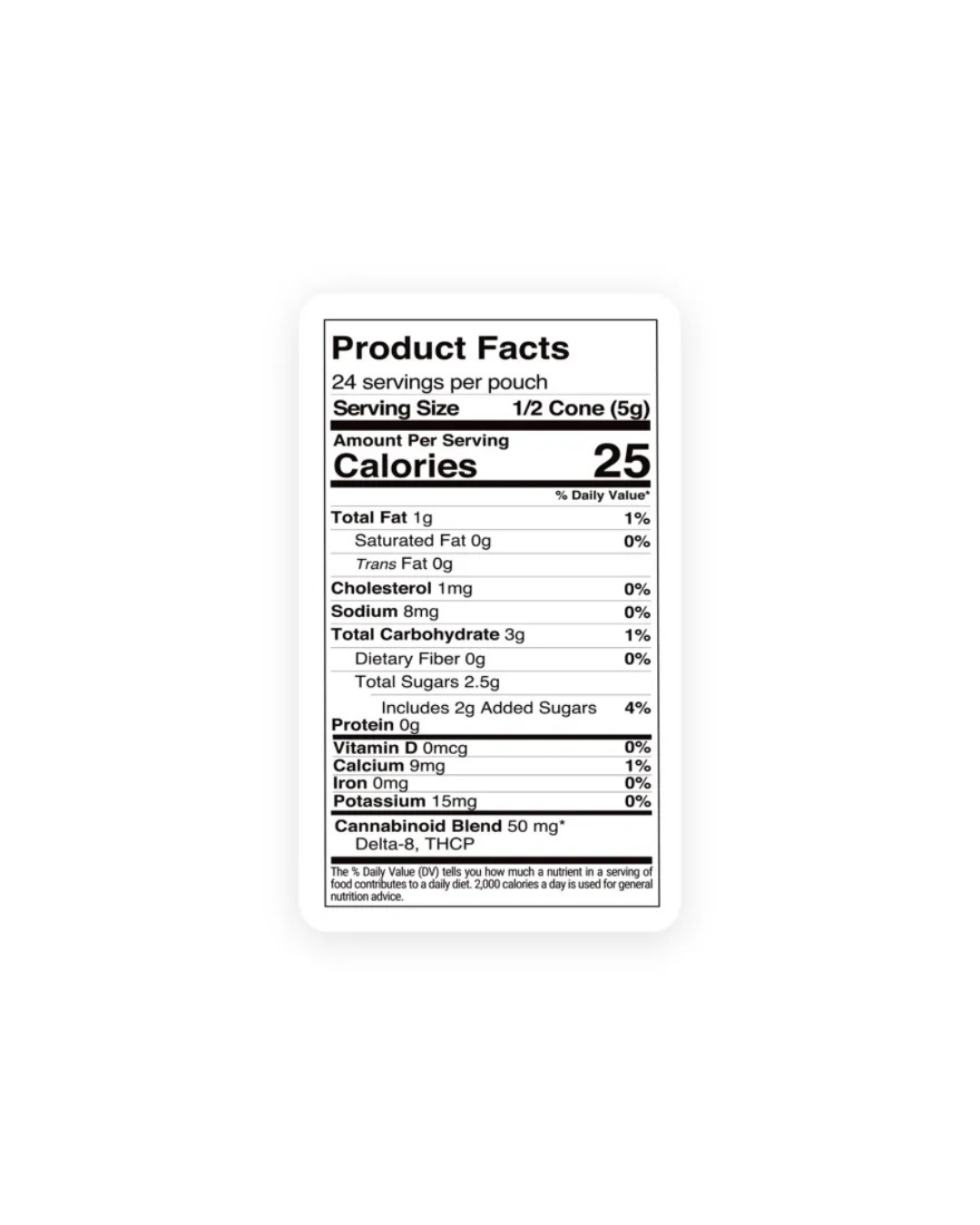 100mg White Chocolate Waffle Cones - D8, THCP - Chill Plus