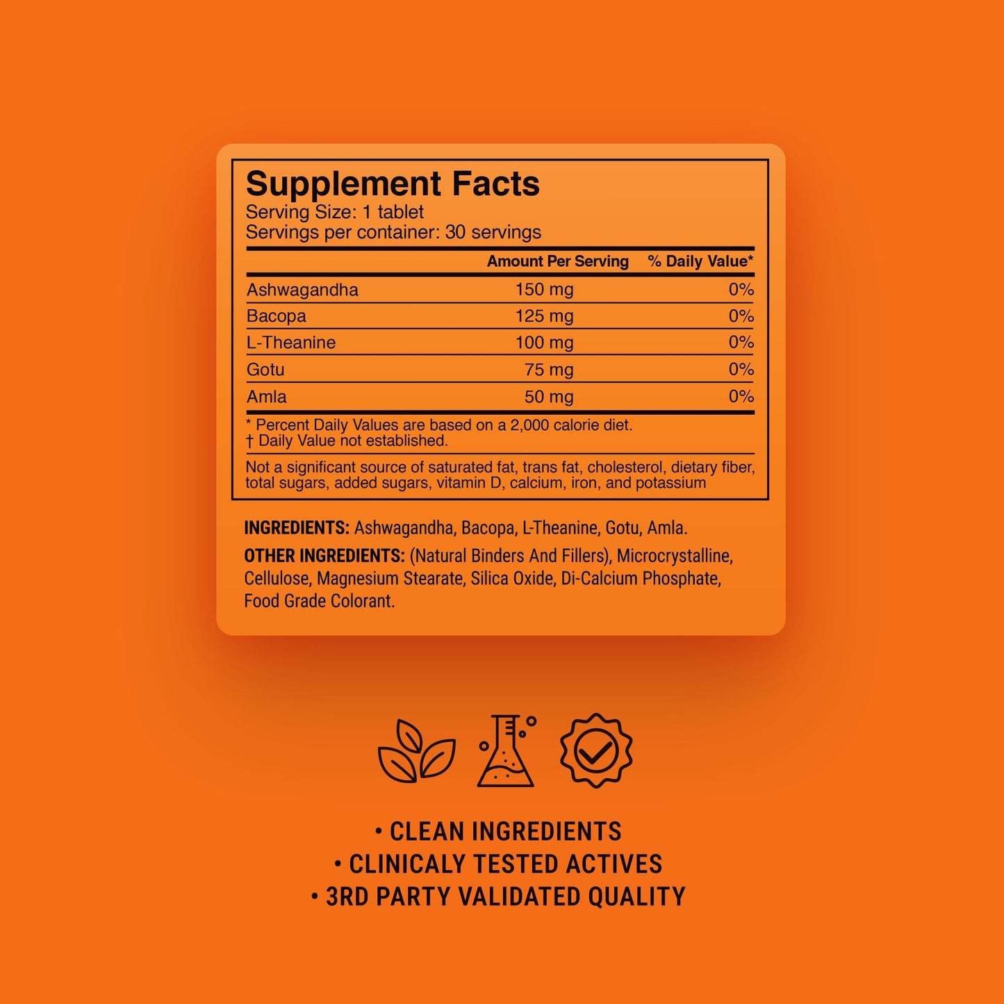 500mg Calm Focus Tablets - Mango Mint - Mood Tablets