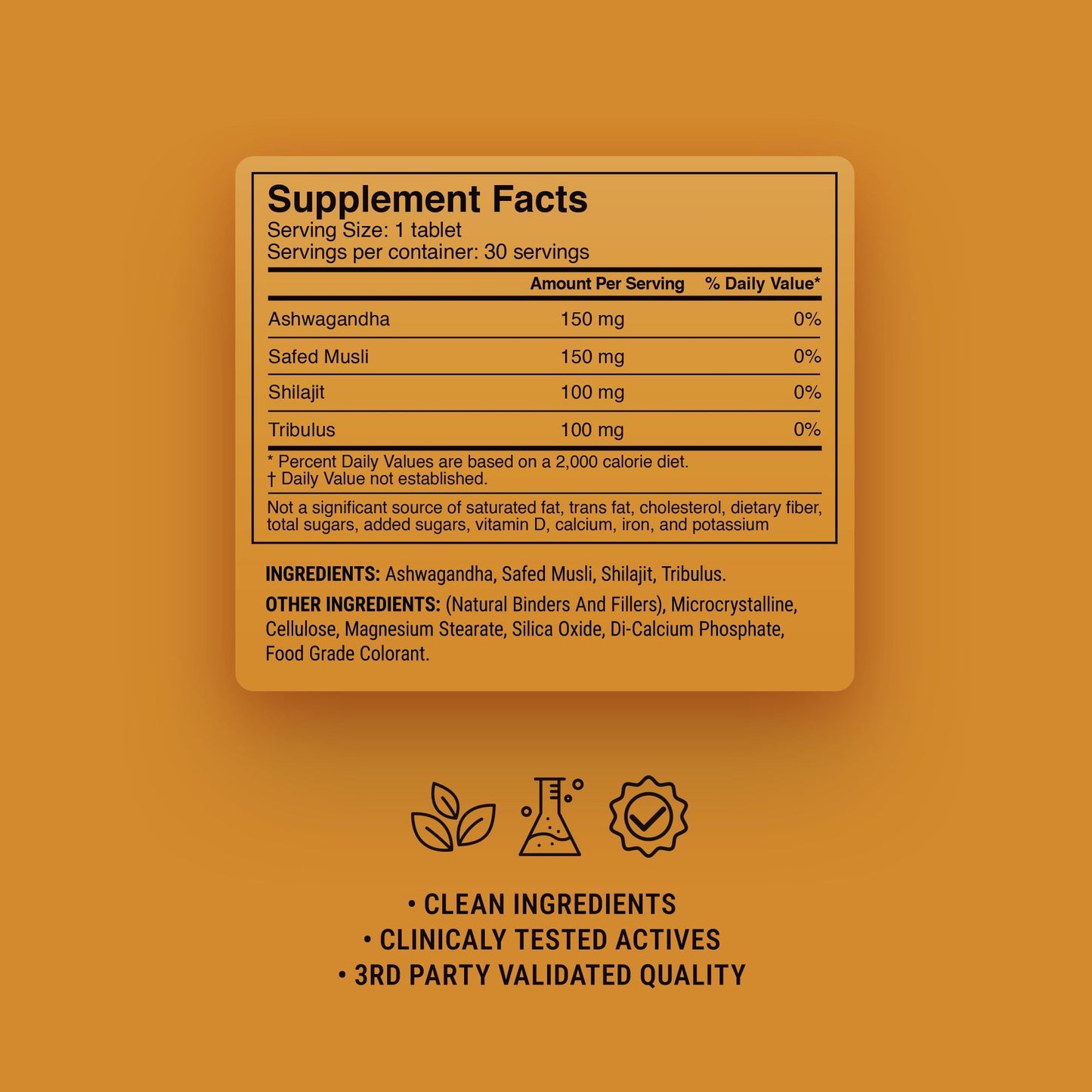 500mg Testosterone Support Tablets - Spiced Cola - Mood Tablets