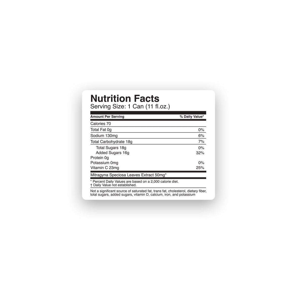 50mg Kratom Nano Juice - Fruit Punch - Fresh