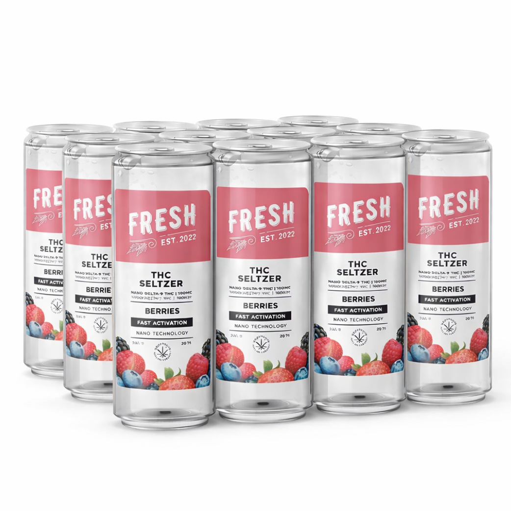 D9 Nano Berries THC Seltzer - 100mg - Fresh