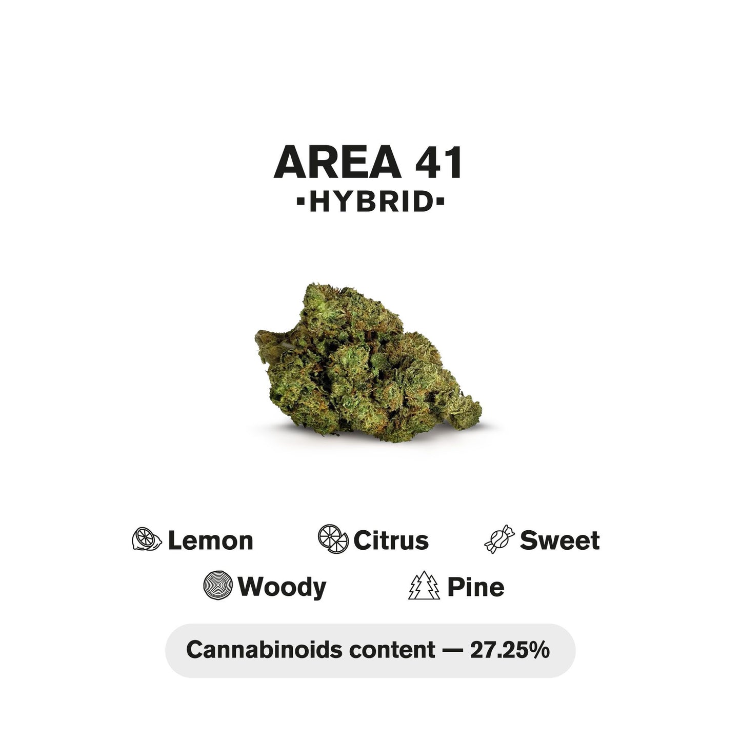 0.5g Area 41 Mini Pre-Roll - Hybrid - THCA
