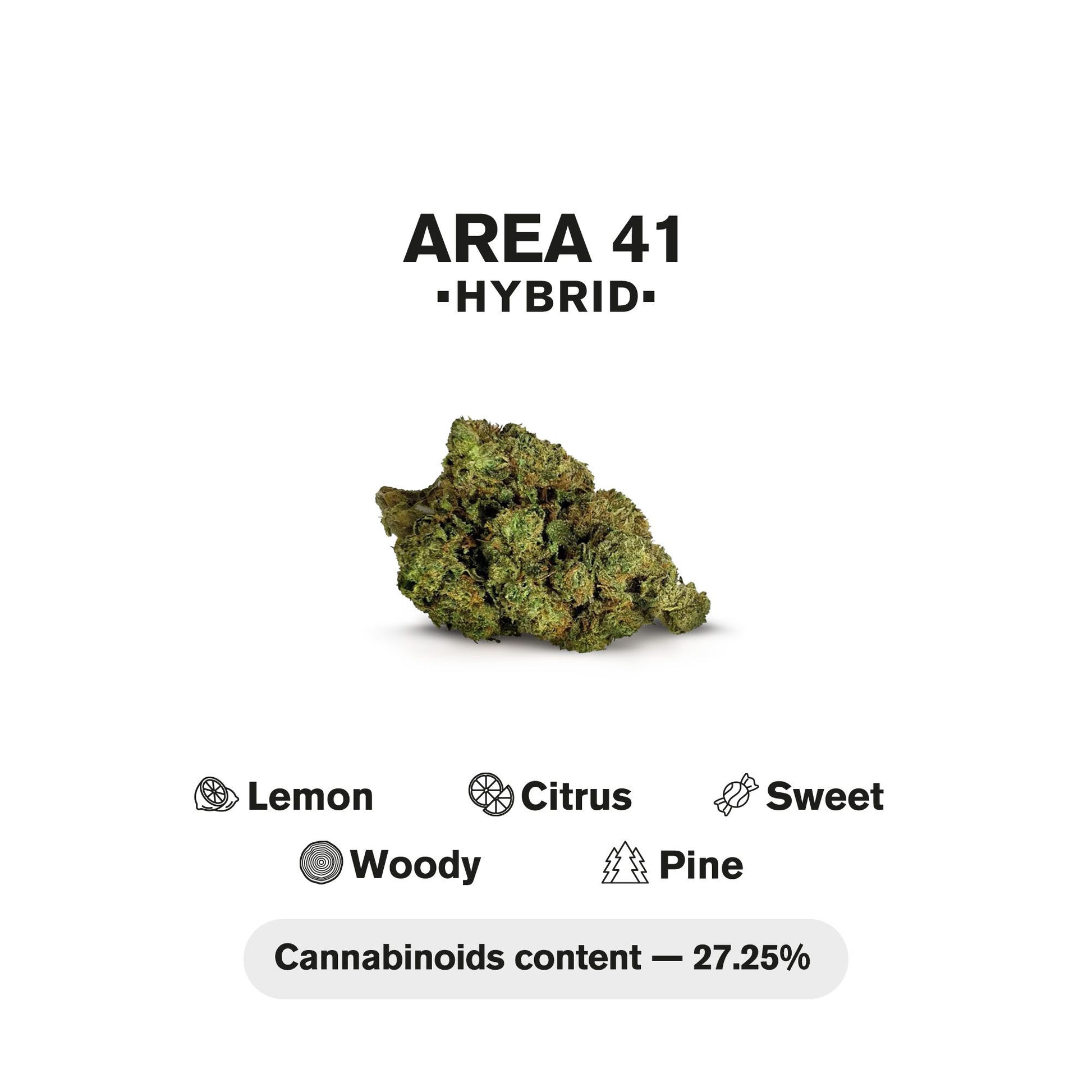 0.5g Area 41 Mini Pre-Roll - Hybrid - THCA