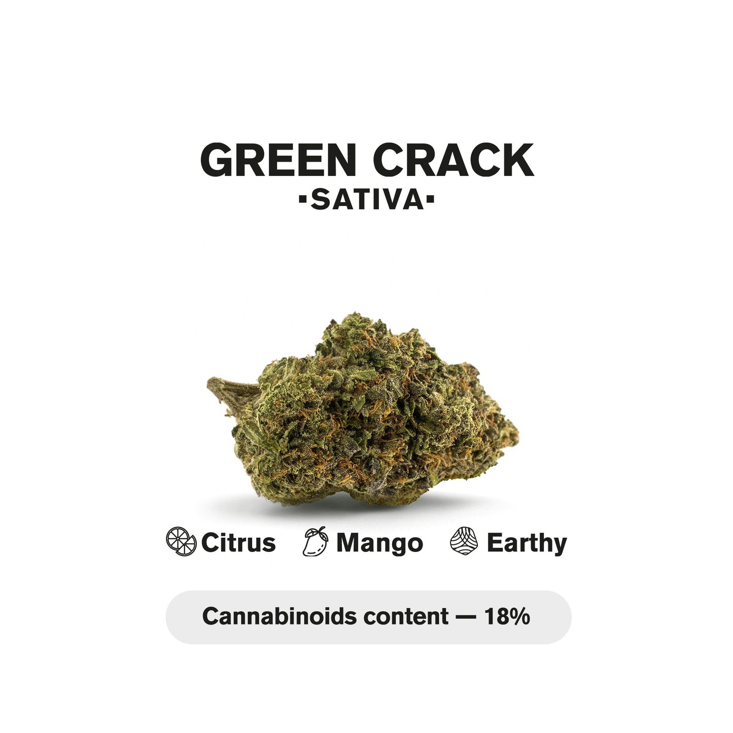 0.5g Green Crack Mini Pre-Roll - Sativa - THCA