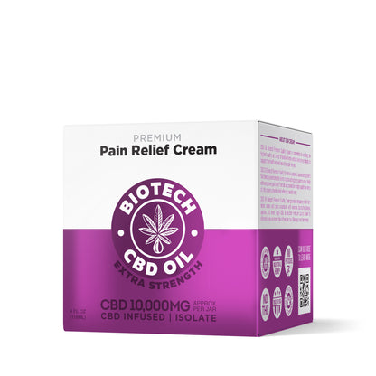 10,000mg CBD Pain Relief Cream - 4oz - Biotech CBD
