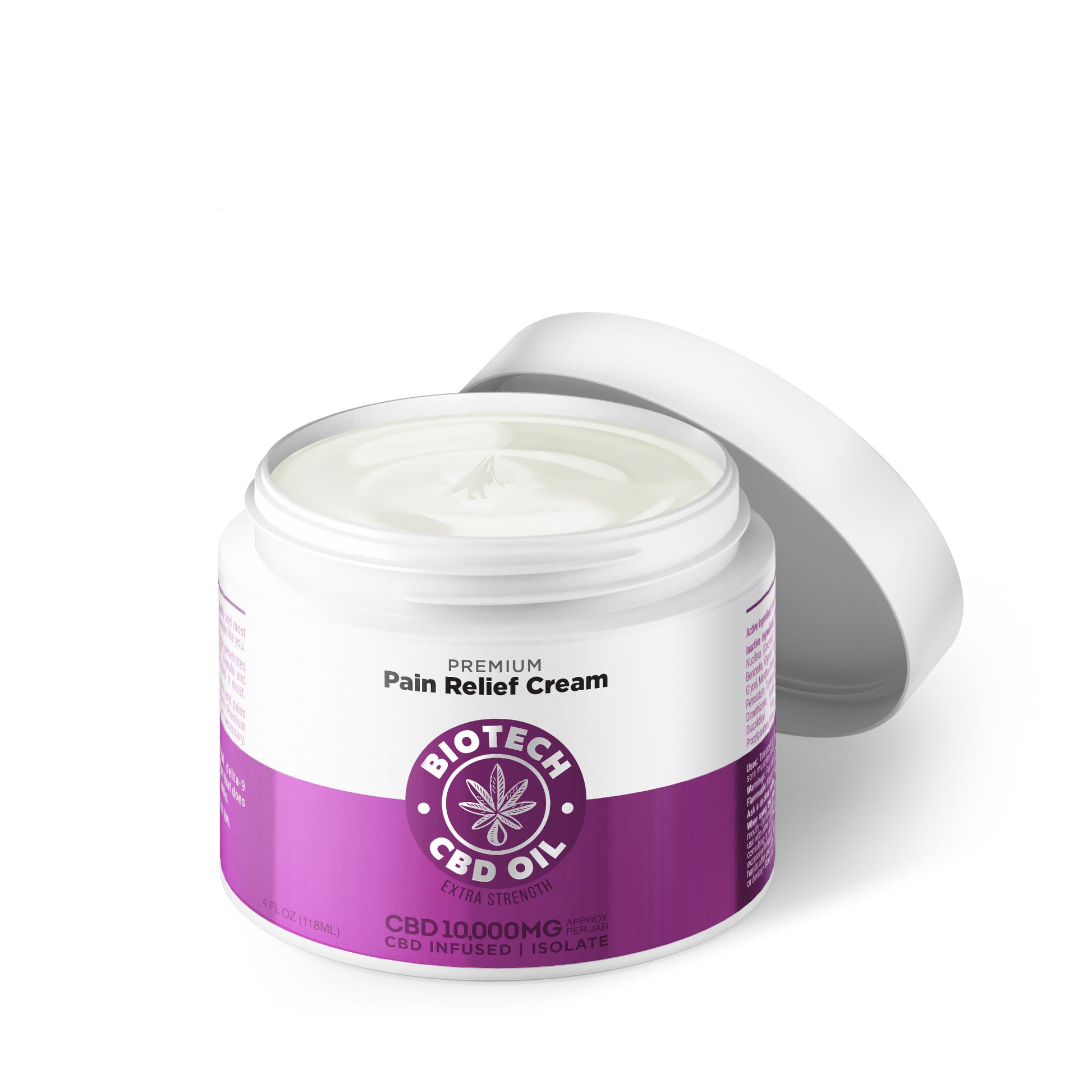 10,000mg CBD Pain Relief Cream - 4oz - Biotech CBD