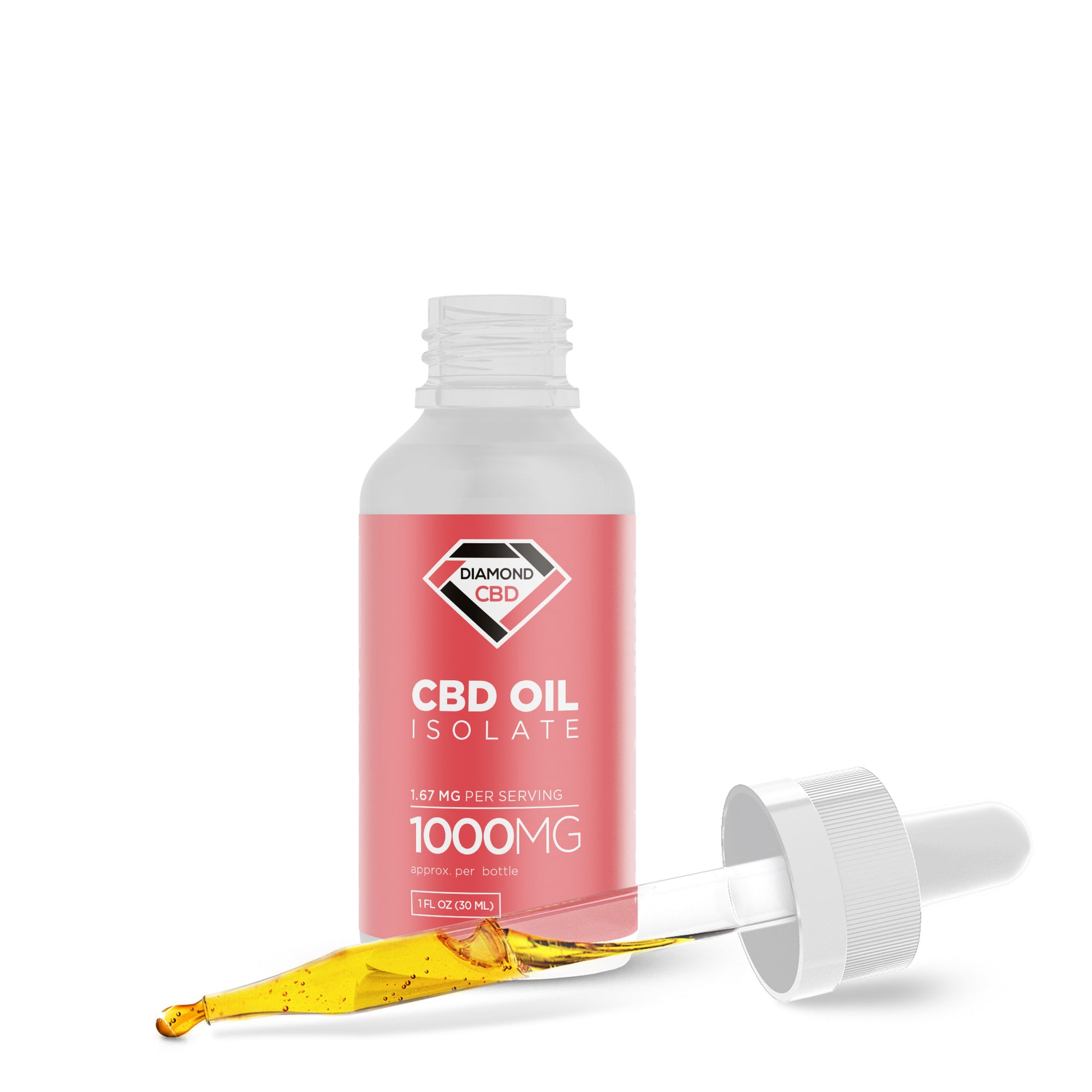 1,000mg CBD Isolate Oil - Diamond CBD