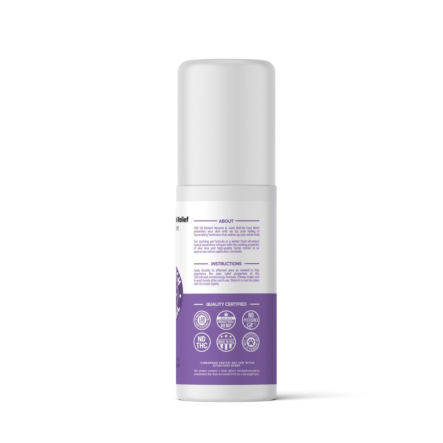 1,000mg CBD Muscle and Joint Roll-On - 3oz - Biotech CBD