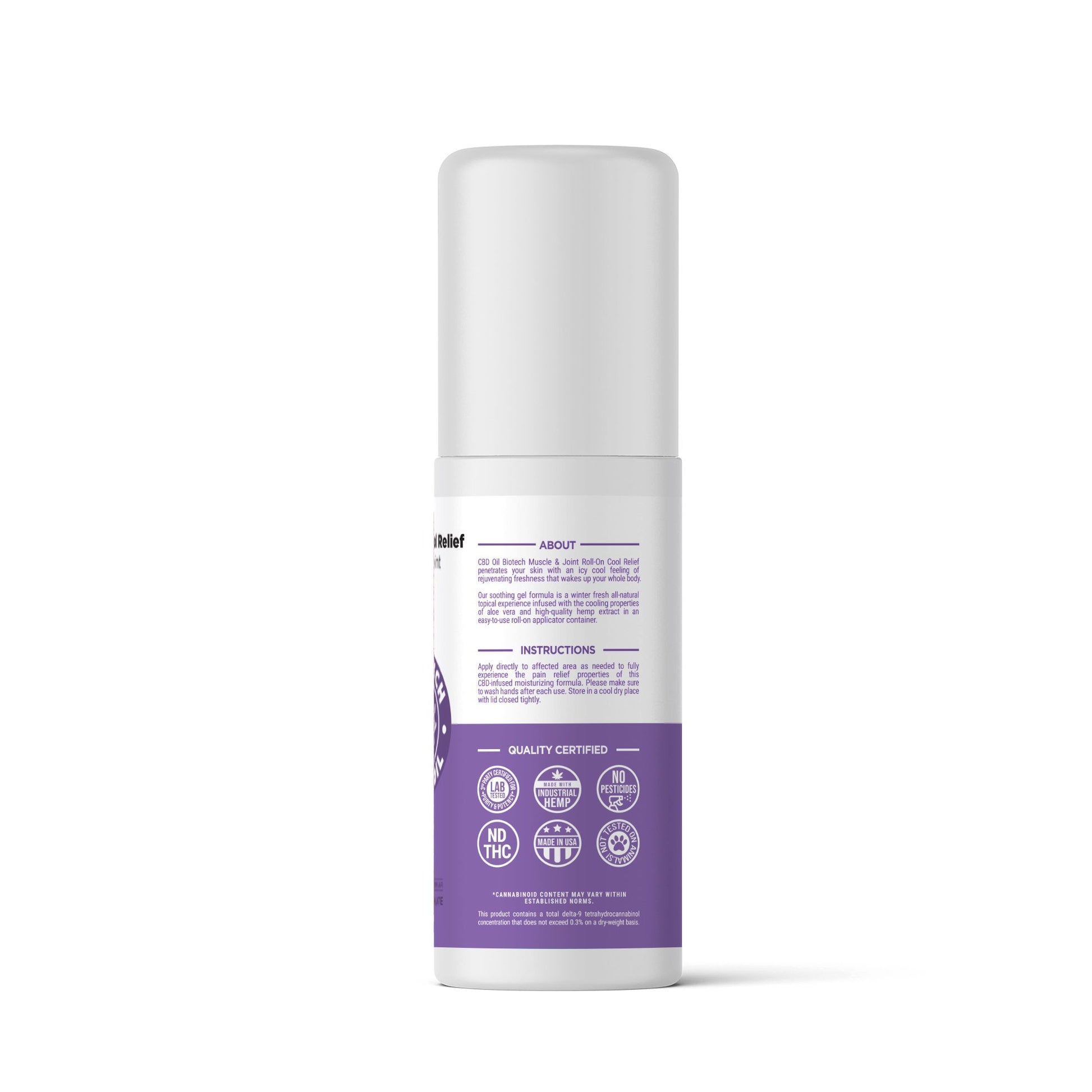 1,000mg CBD Muscle and Joint Roll-On - 3oz - Biotech CBD