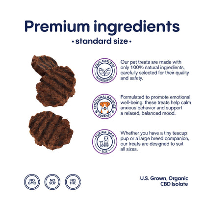 1,000mg CBD Pet Treats For Dogs - Burger Beef Minis - MediPets