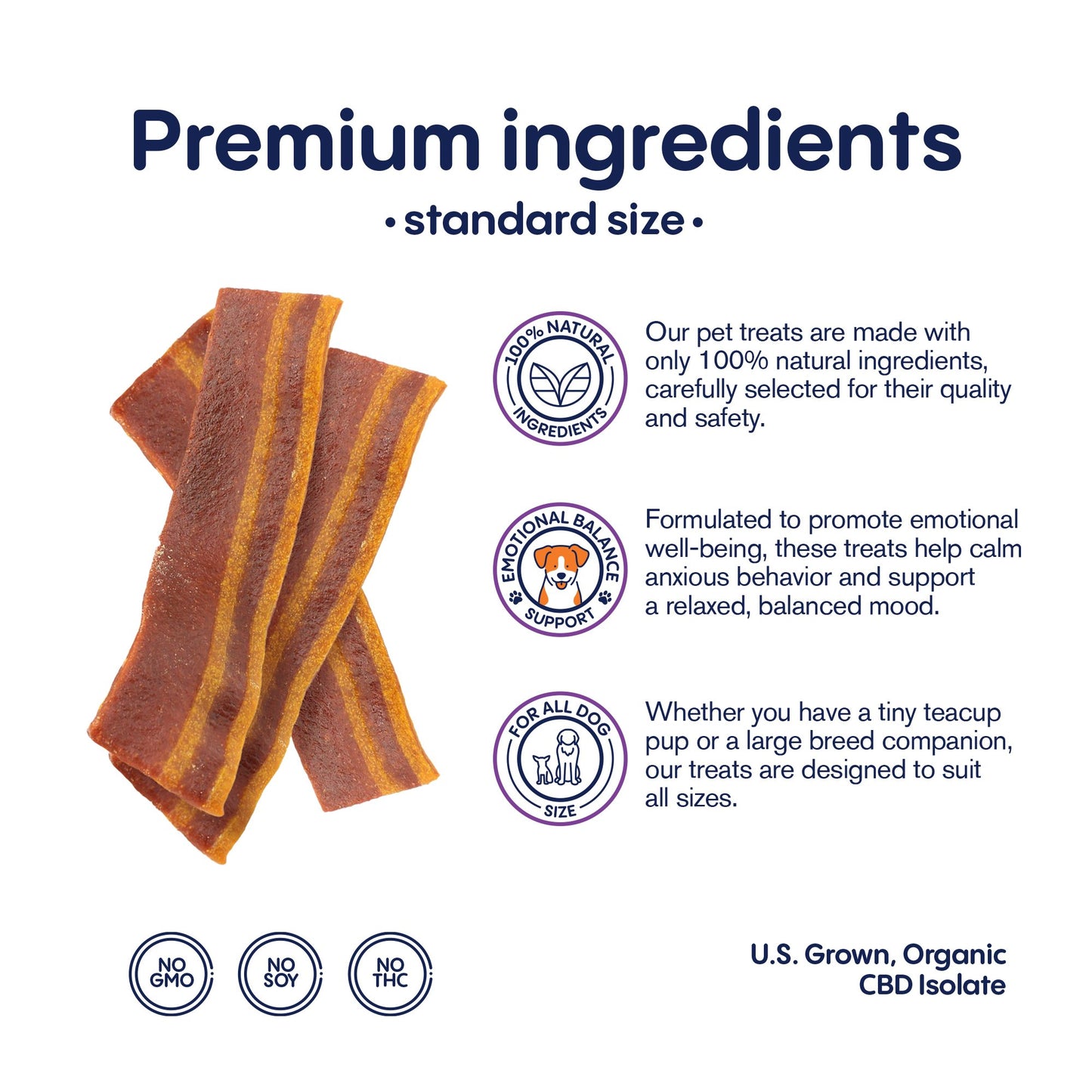 1,000mg CBD Pet Treats For Dogs - Wavy Bacon & Cheese Bites - MediPets