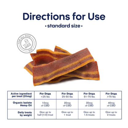1,000mg CBD Pet Treats For Dogs - Wavy Bacon & Cheese Bites - MediPets
