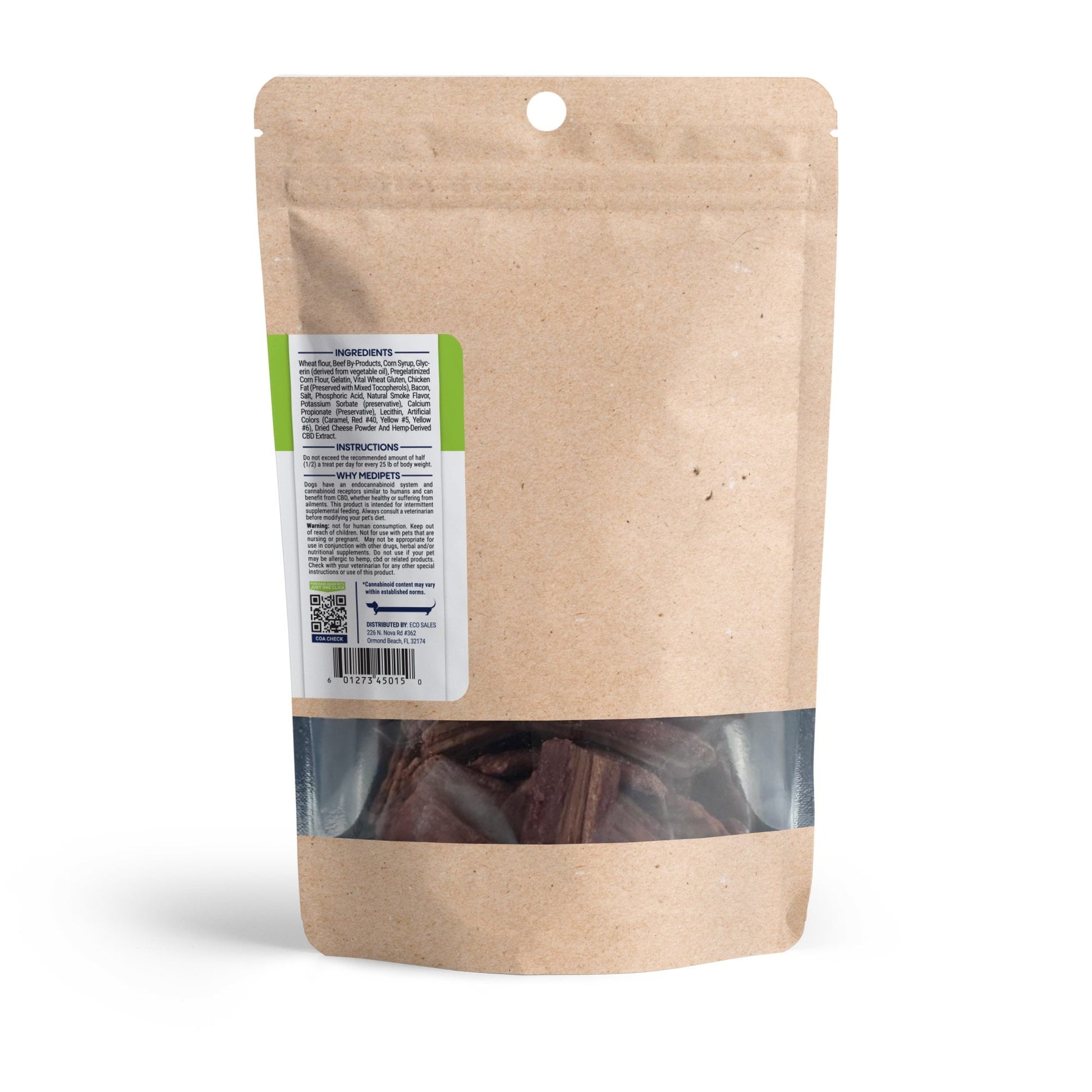 1,000mg CBD Pet Treats For Dogs - Wavy Bacon & Cheese Bites - MediPets