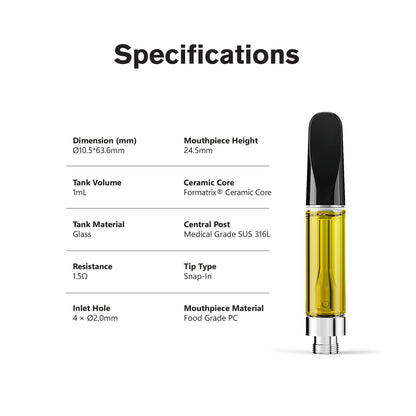 1000mg D10, D8 Vape Cart - Skywalker OG - Sativa - 1ml - Hyper
