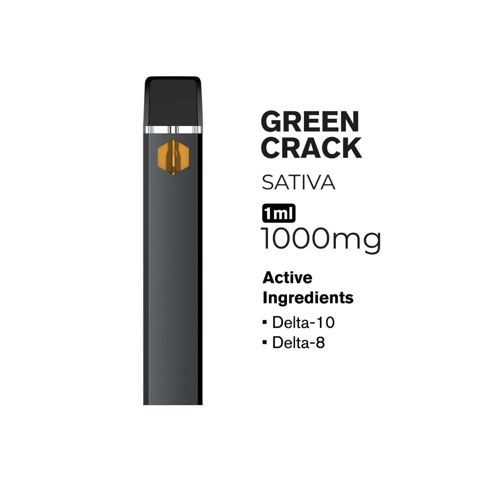 1000mg D10, D8 Vape Pen 1ml Hyper
