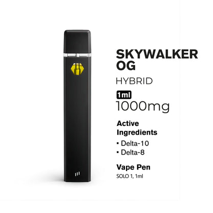 1000mg D10, D8 Vape Pen - Skywalker OG - Hybrid - 1ml - Hyper