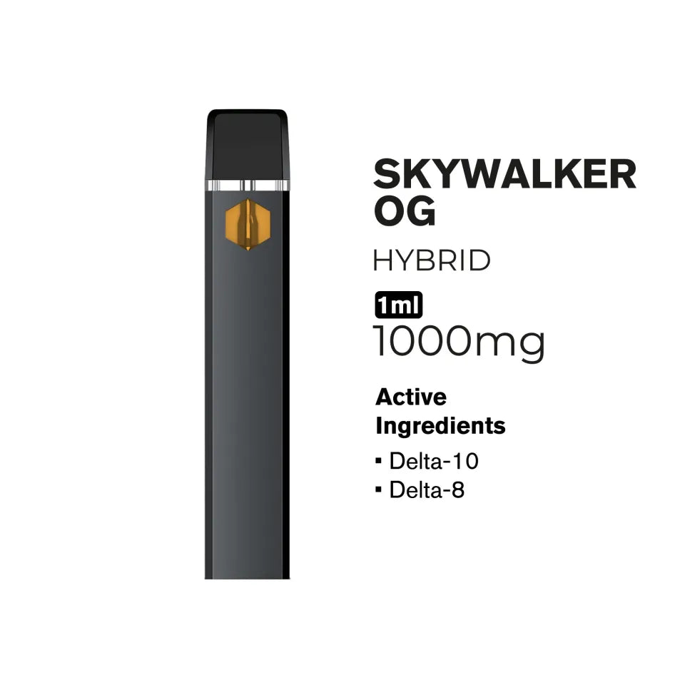 1000mg D10, D8 Vape Pen 1ml Hyper