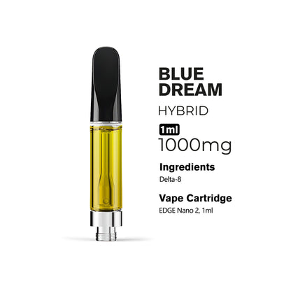 1000mg D8 Vape Cart - Blue Dream - Hybrid - 1ml - Chill Plus
