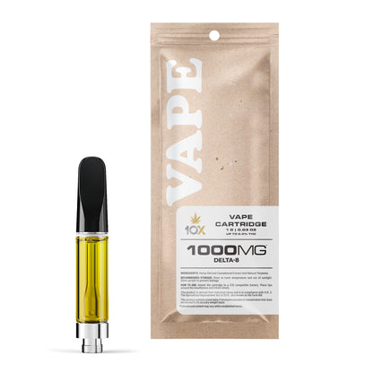 1000mg D8 Vape Cart - Grape Ape - Indica - 1ml - 10X