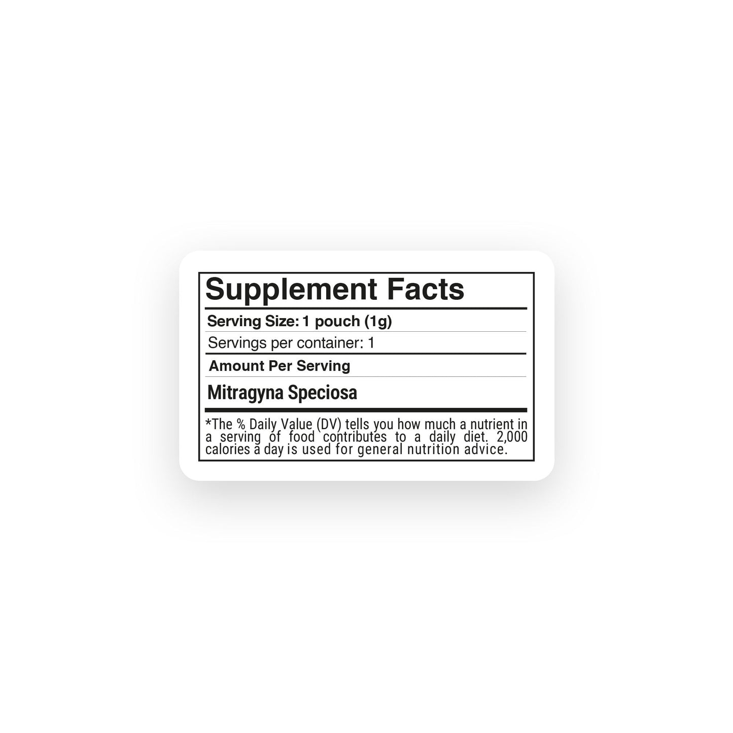 1,000mg Kratom Nano Powder - Bulk Nano Technology