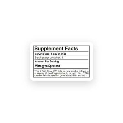 1,000mg Kratom Nano Powder - Bulk Nano Technology