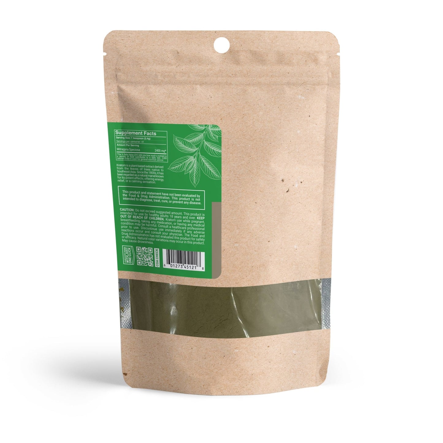 100g Kratom Powder - Green Maeng Da - Chill Plus