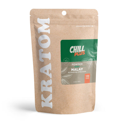 100g Kratom Powder - Green Malay - Chill Plus