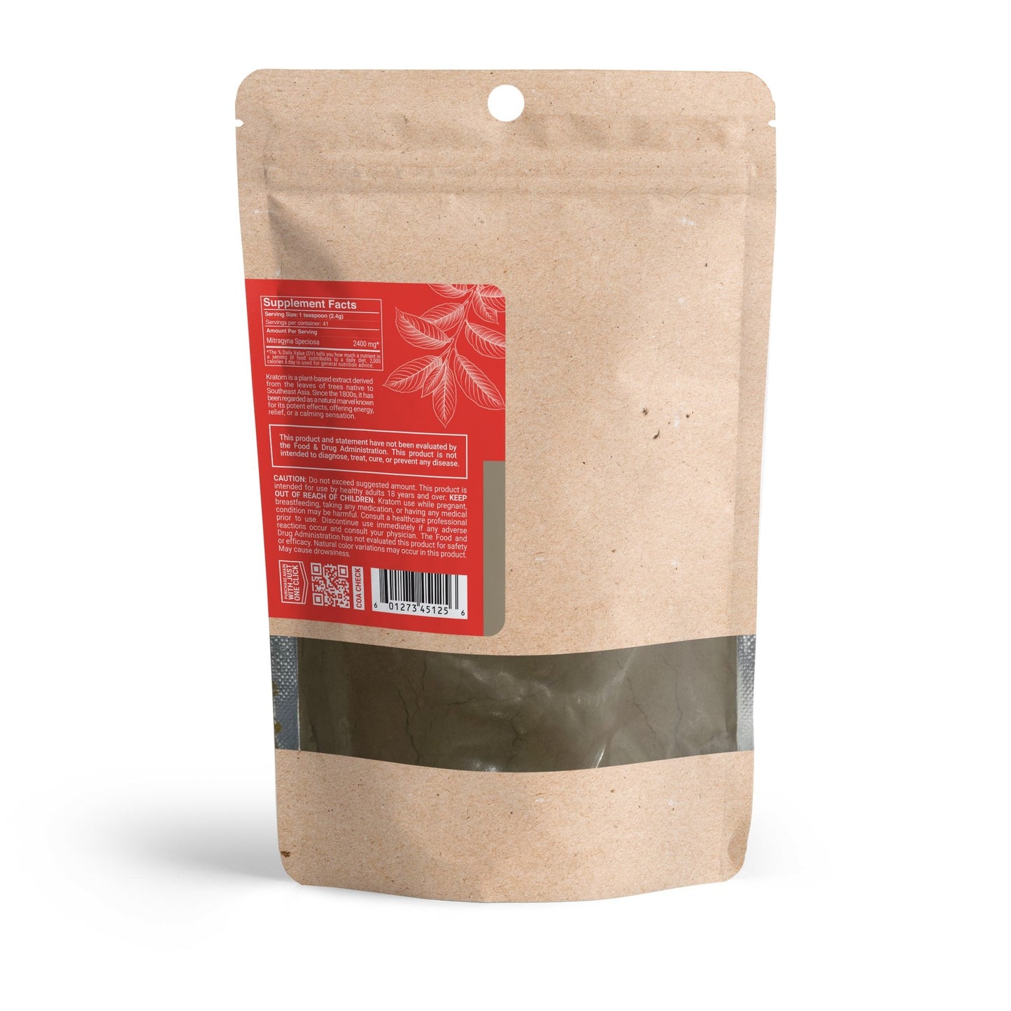 100g Kratom Powder - Red Bali - Chill Plus