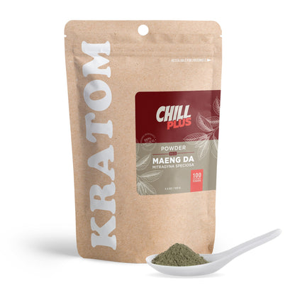 100g Kratom Powder - Red Maeng Da - Chill Plus
