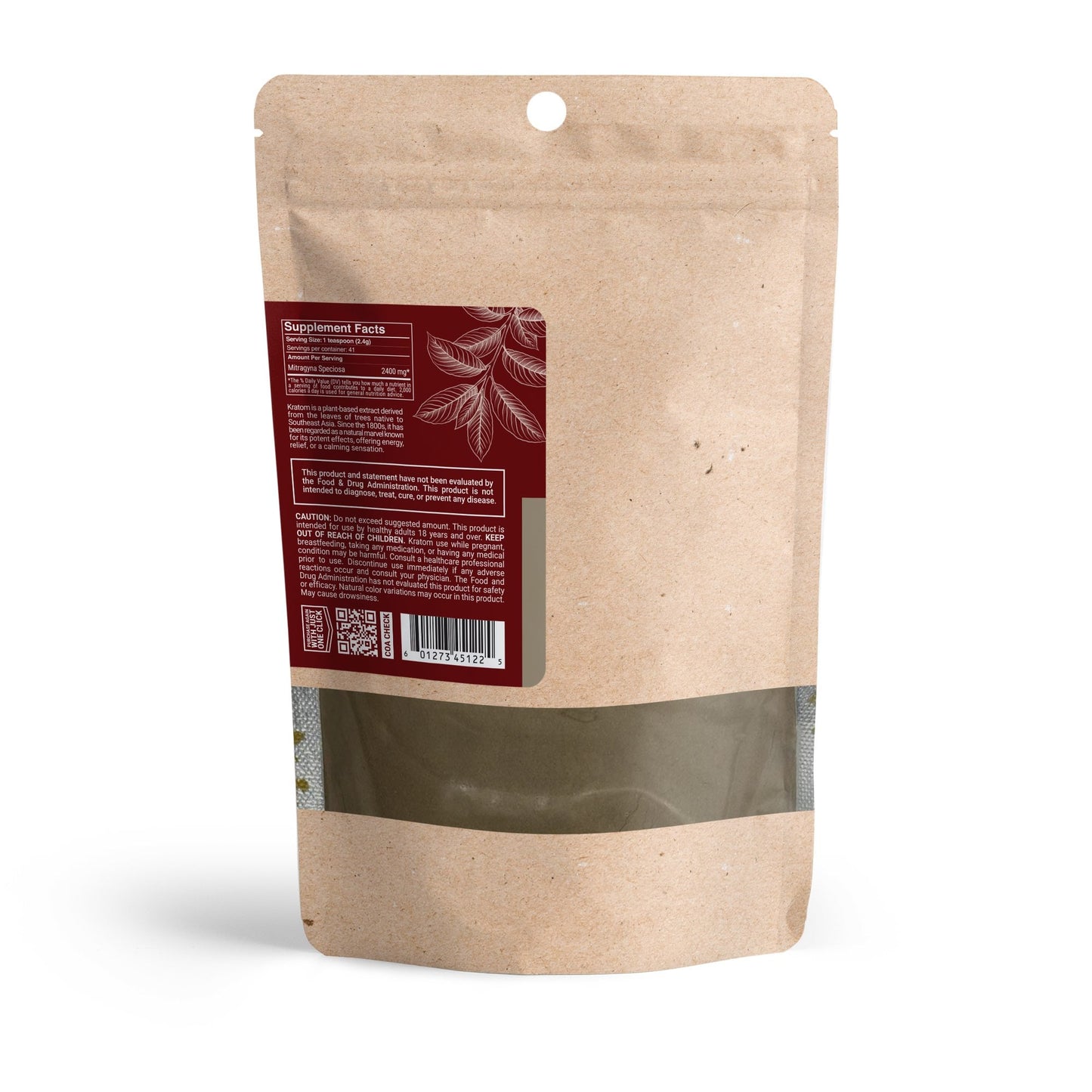 100g Kratom Powder - Red Maeng Da - Chill Plus