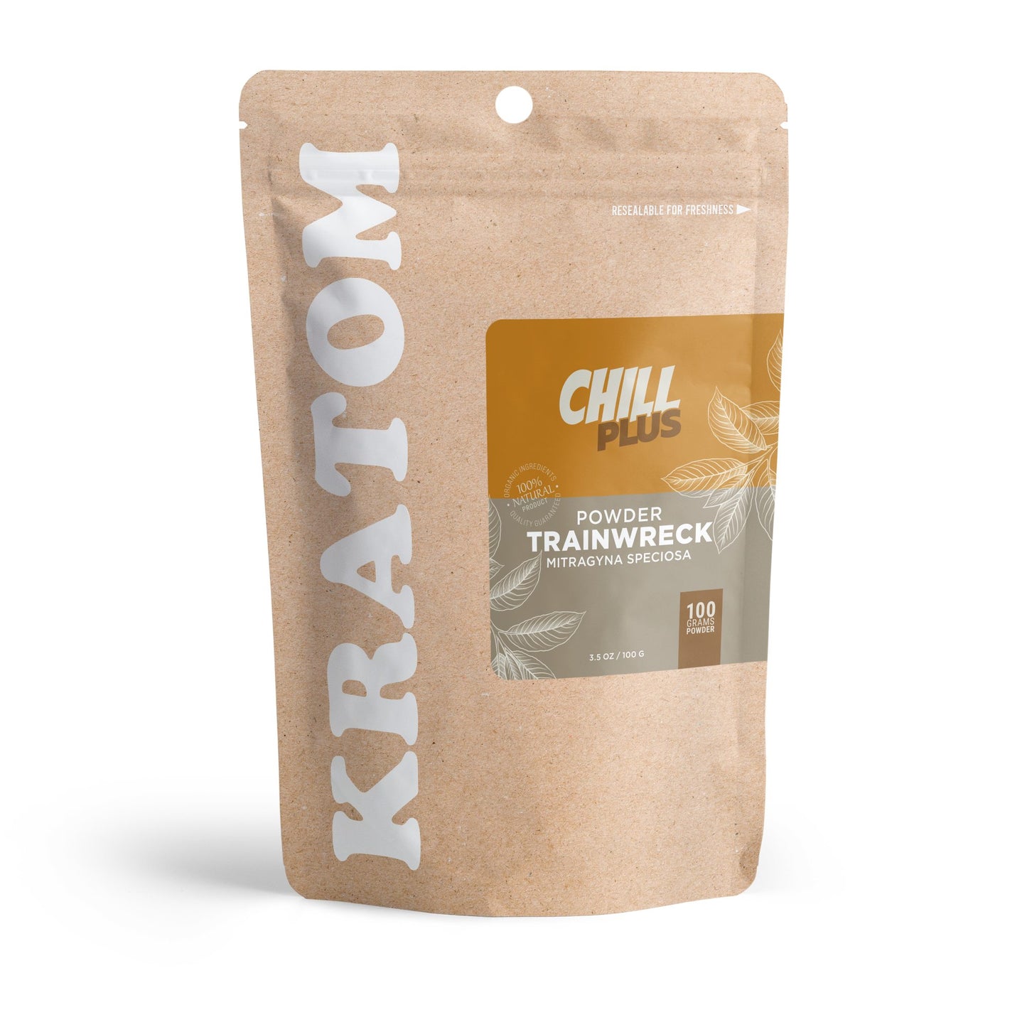 100g Kratom Powder - Trainwreck - Chill Plus