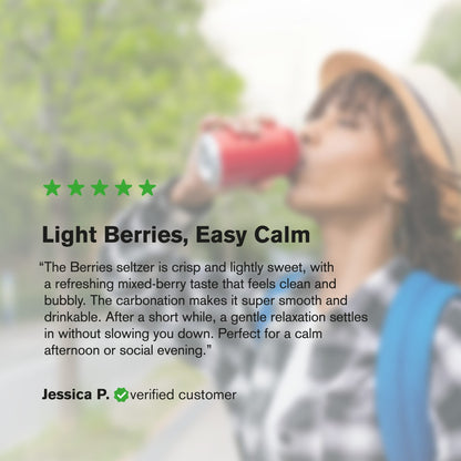100mg Berries THC Seltzer - D9 Nano - Fresh