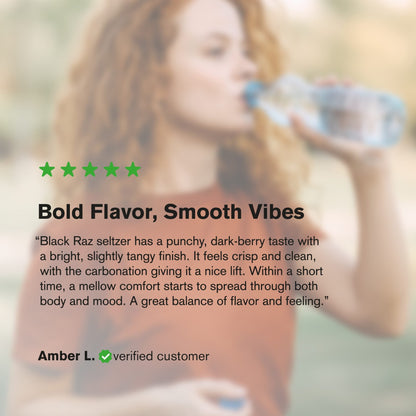 100mg Black Raz THC Seltzer - D9 Nano - Fresh
