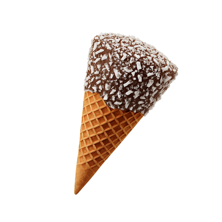 100mg Coconut Flakes + Milk Chocolate Waffle Cones - D8 & THCP - Chill Plus