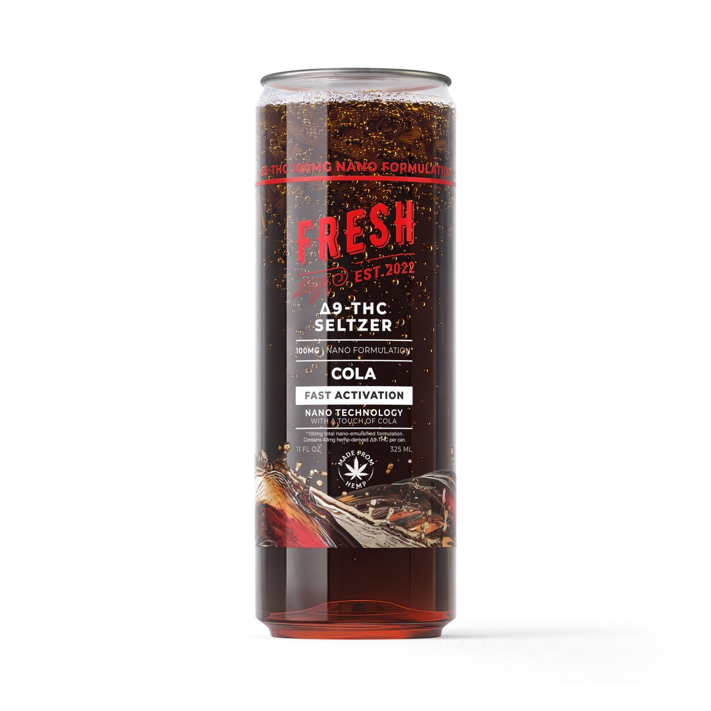 100mg Cola THC Seltzer - D9 Nano - Fresh