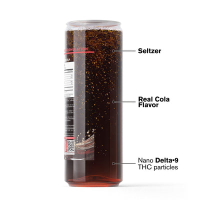 100mg Cola THC Seltzer - D9 Nano - Fresh