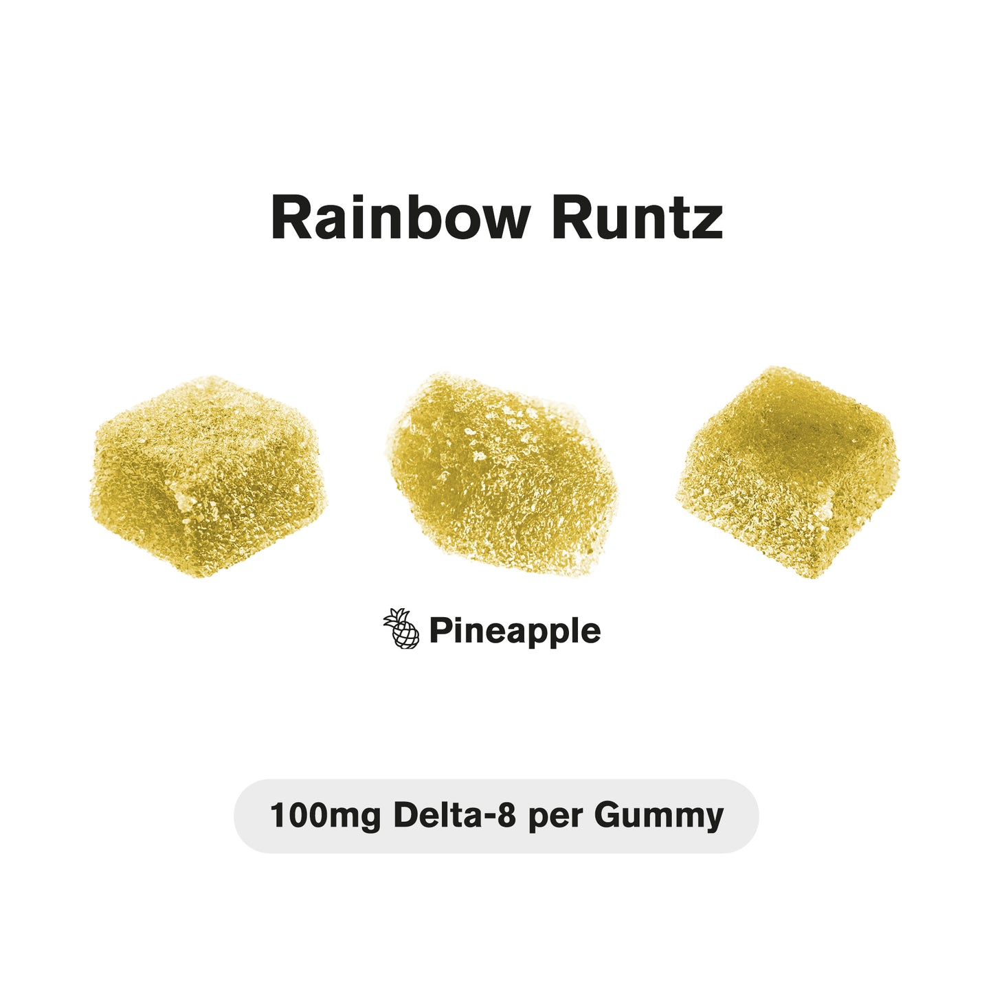 100mg D8 + Live Resin Gummies - Rainbow Runtz - Chill Extreme