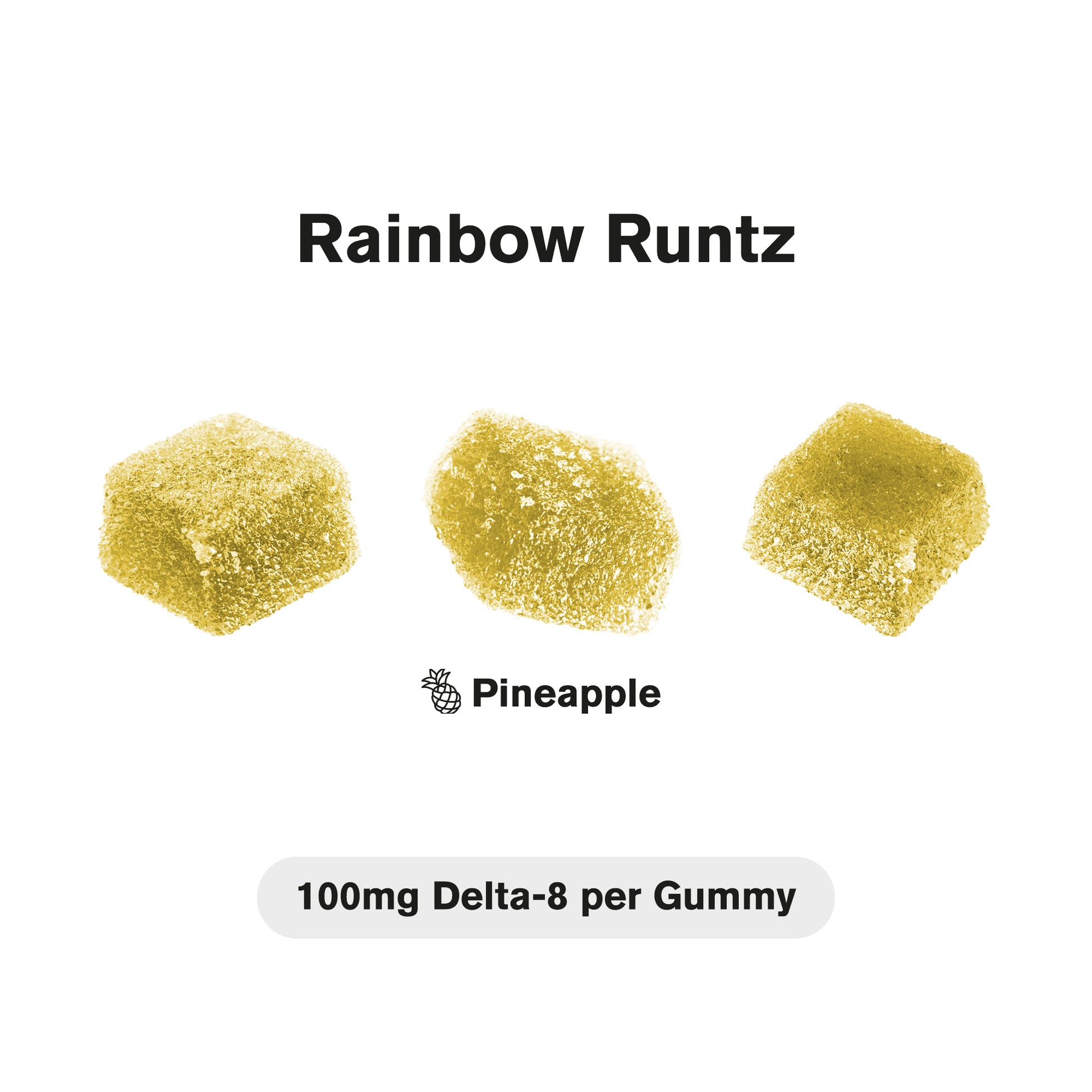 100mg D8 + Live Resin Gummies - Rainbow Runtz - Chill Extreme