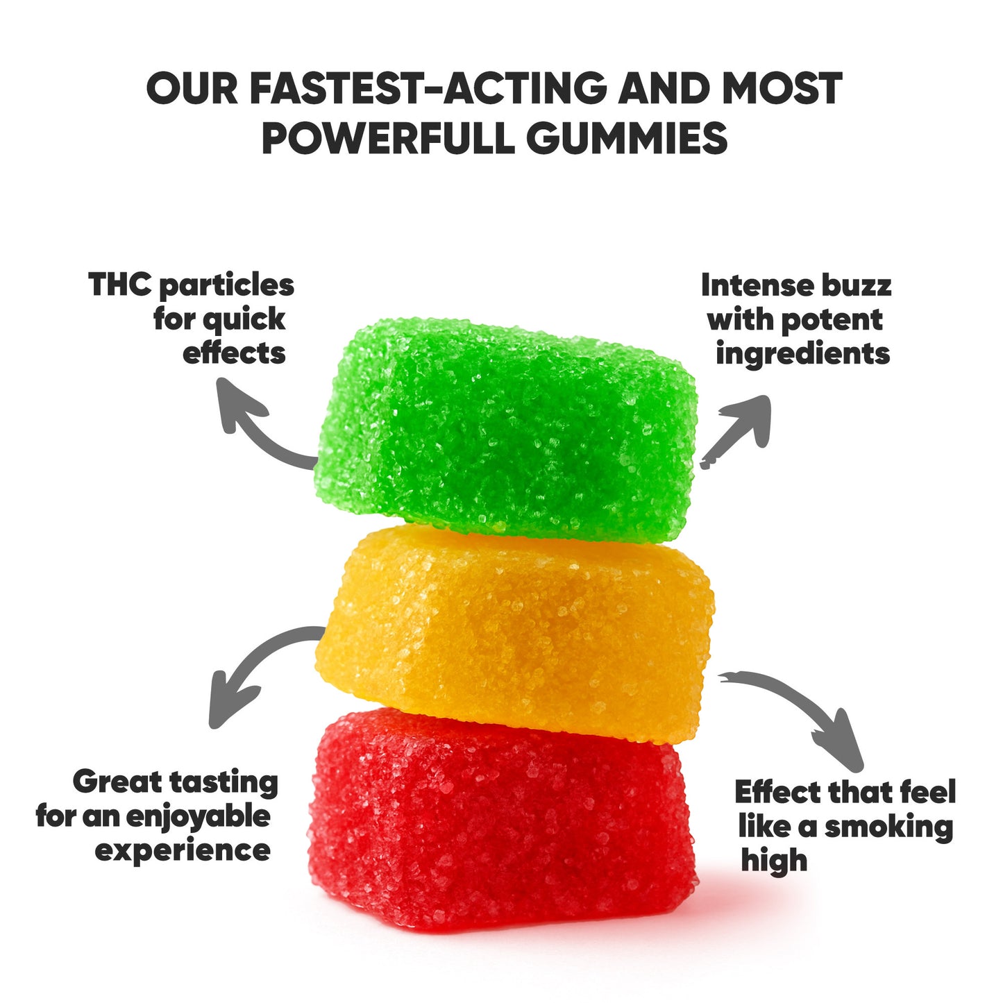 100mg D8 & THCP Gummies - Fruity Mix - Chill Plus