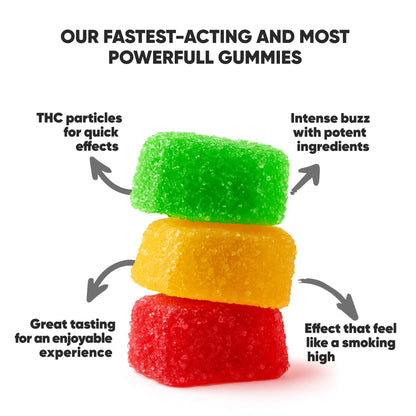 100mg D8 & THCP Gummies - Fruity Mix - Chill Plus