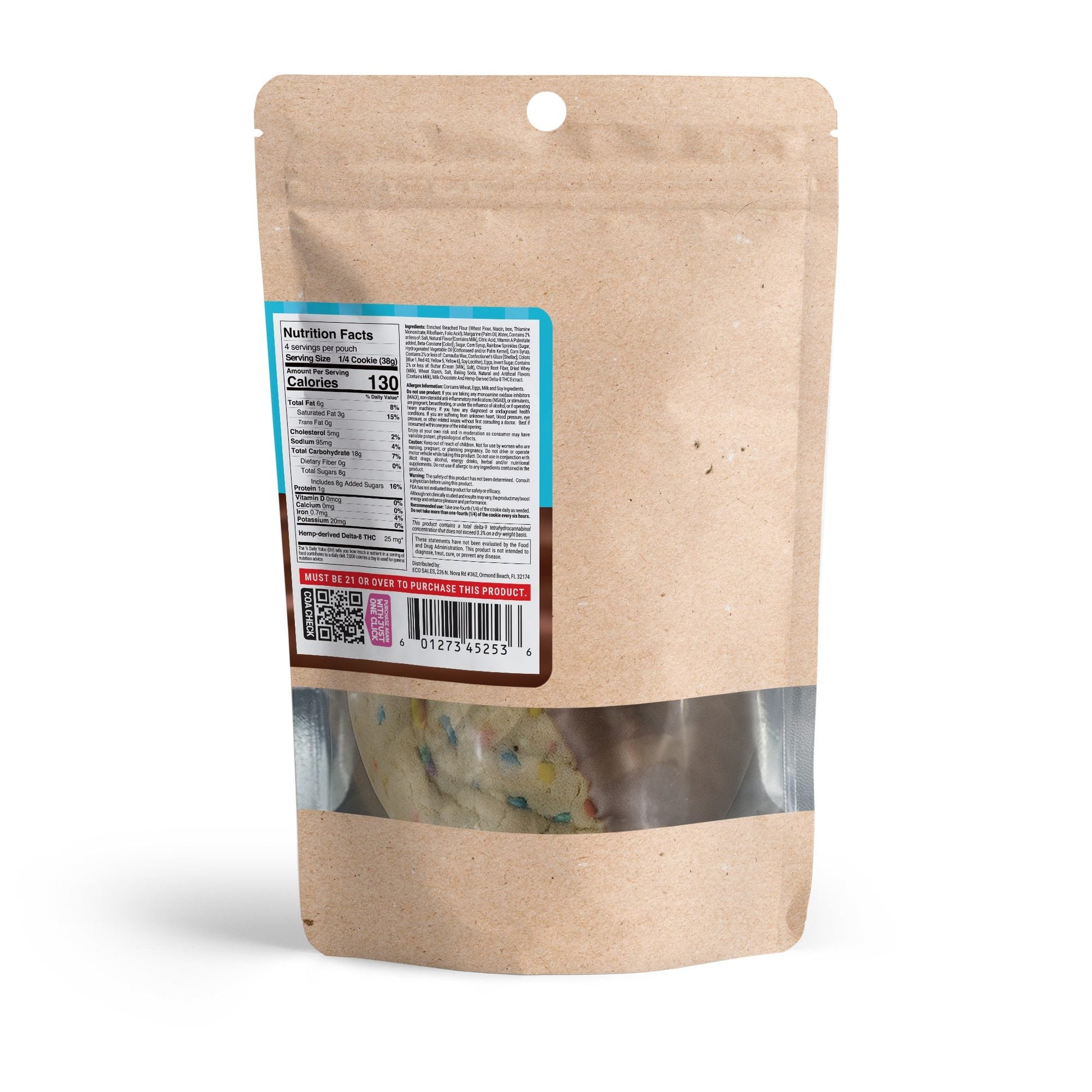100mg Delta 8 Birthday Cake Cookie - Chill Plus
