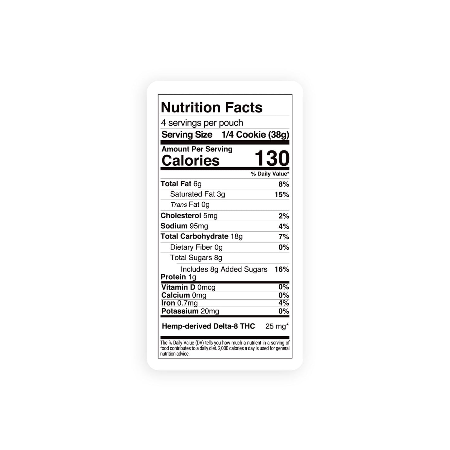100mg Delta 8 Birthday Cake Cookie - Chill Plus