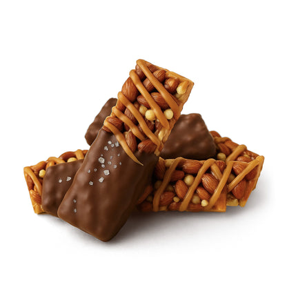 100mg Delta 8 Caramel Almond & Sea Salt Nut Bar - Chill Plus